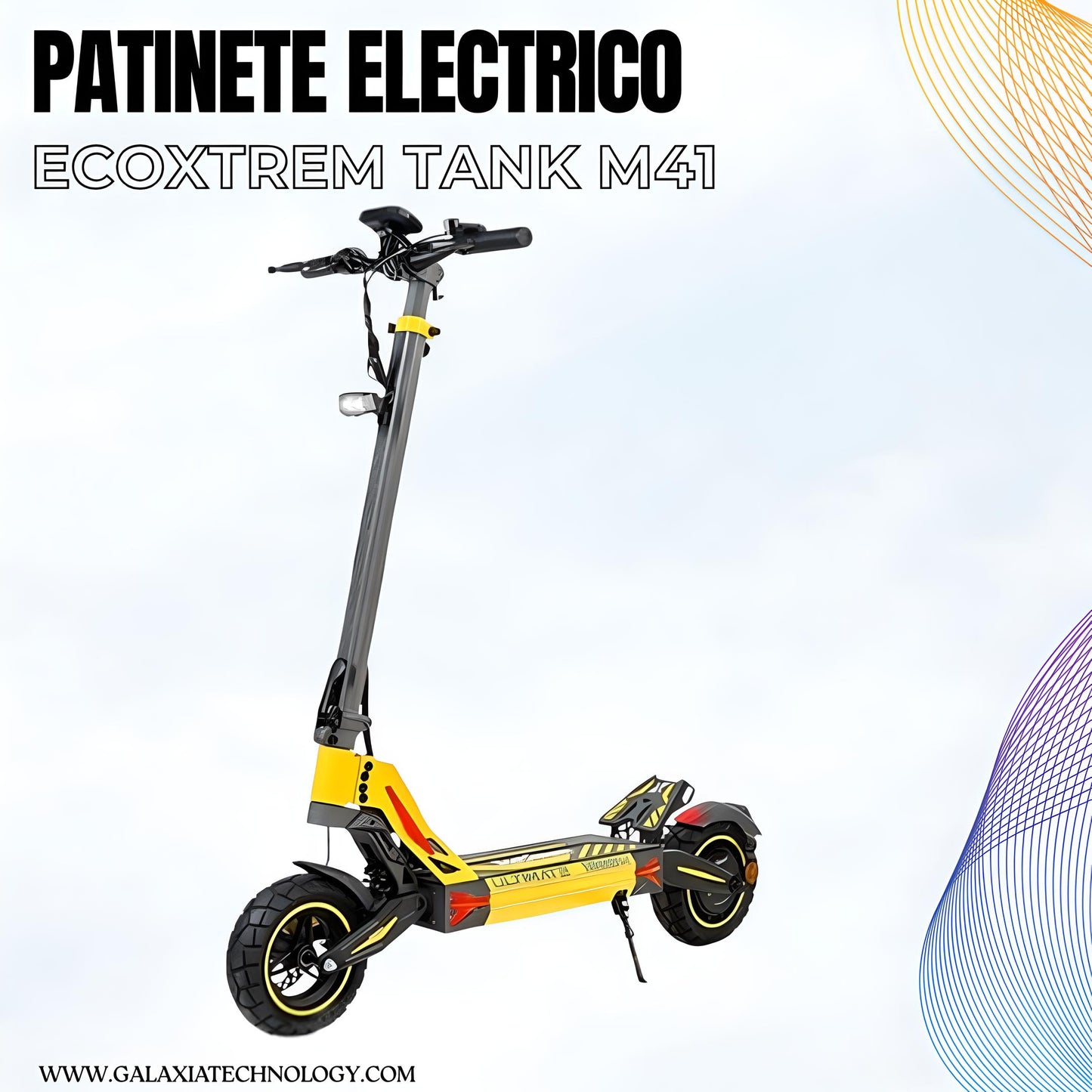 PATINETE ELÉCTRICO ECOXTREM M41 TANK HOMOLOGADO DGT