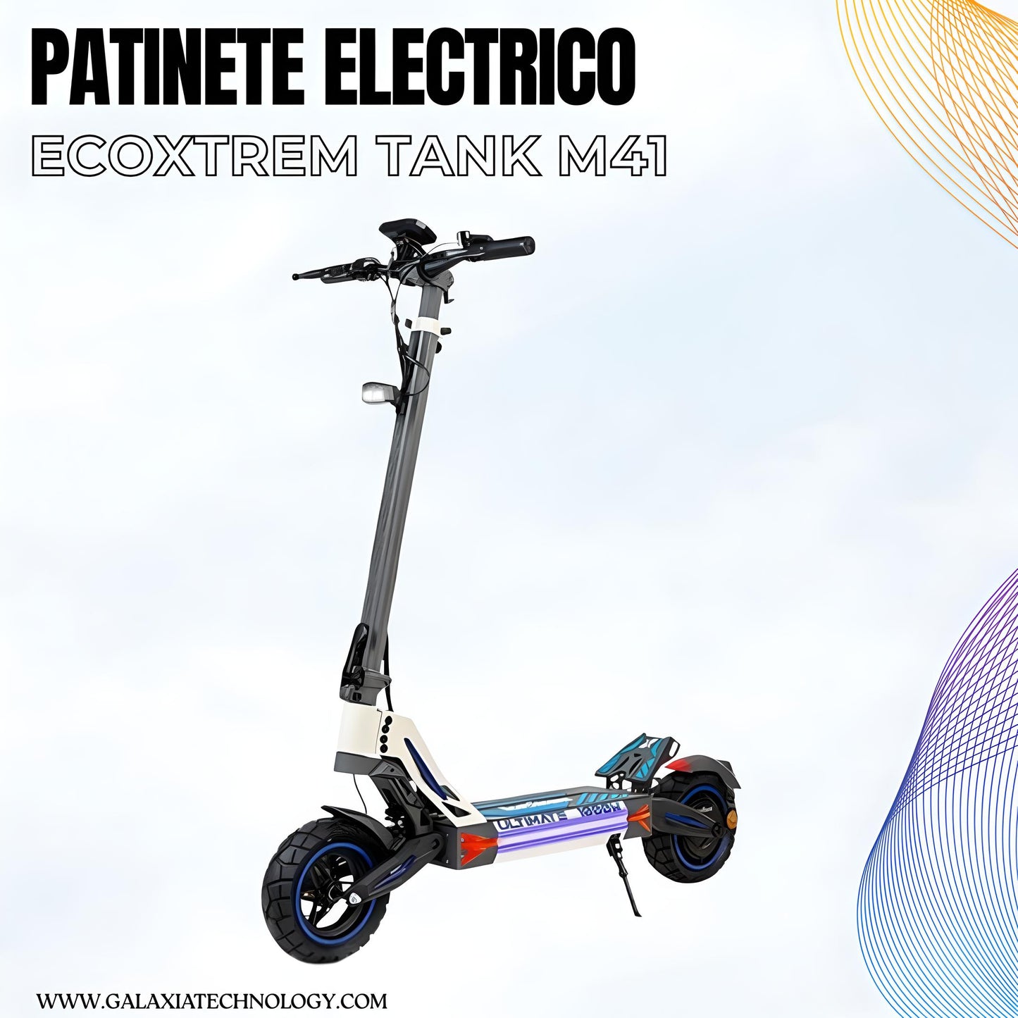 PATINETE ELÉCTRICO ECOXTREM M41 TANK HOMOLOGADO DGT