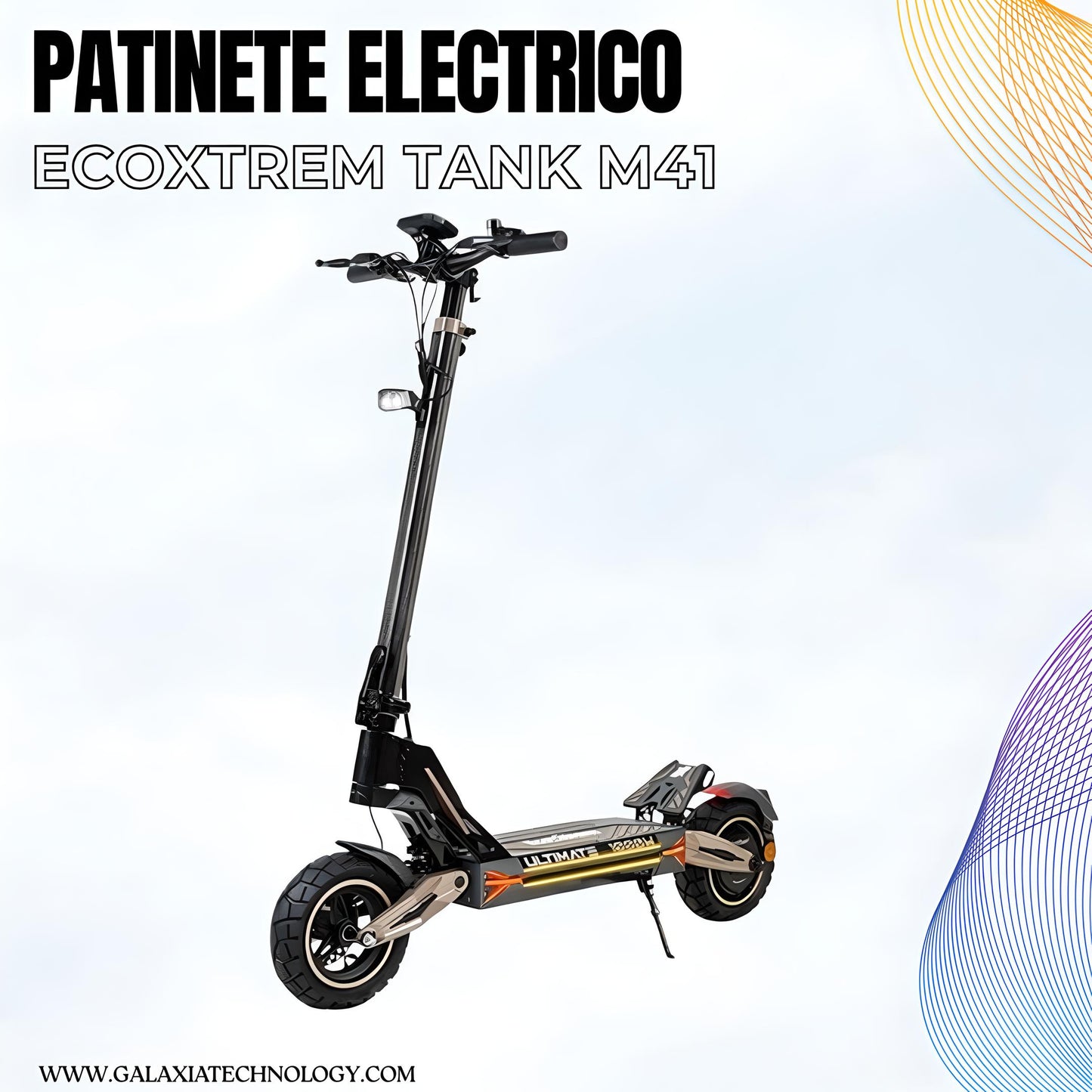 PATINETE ELÉCTRICO ECOXTREM M41 TANK HOMOLOGADO DGT