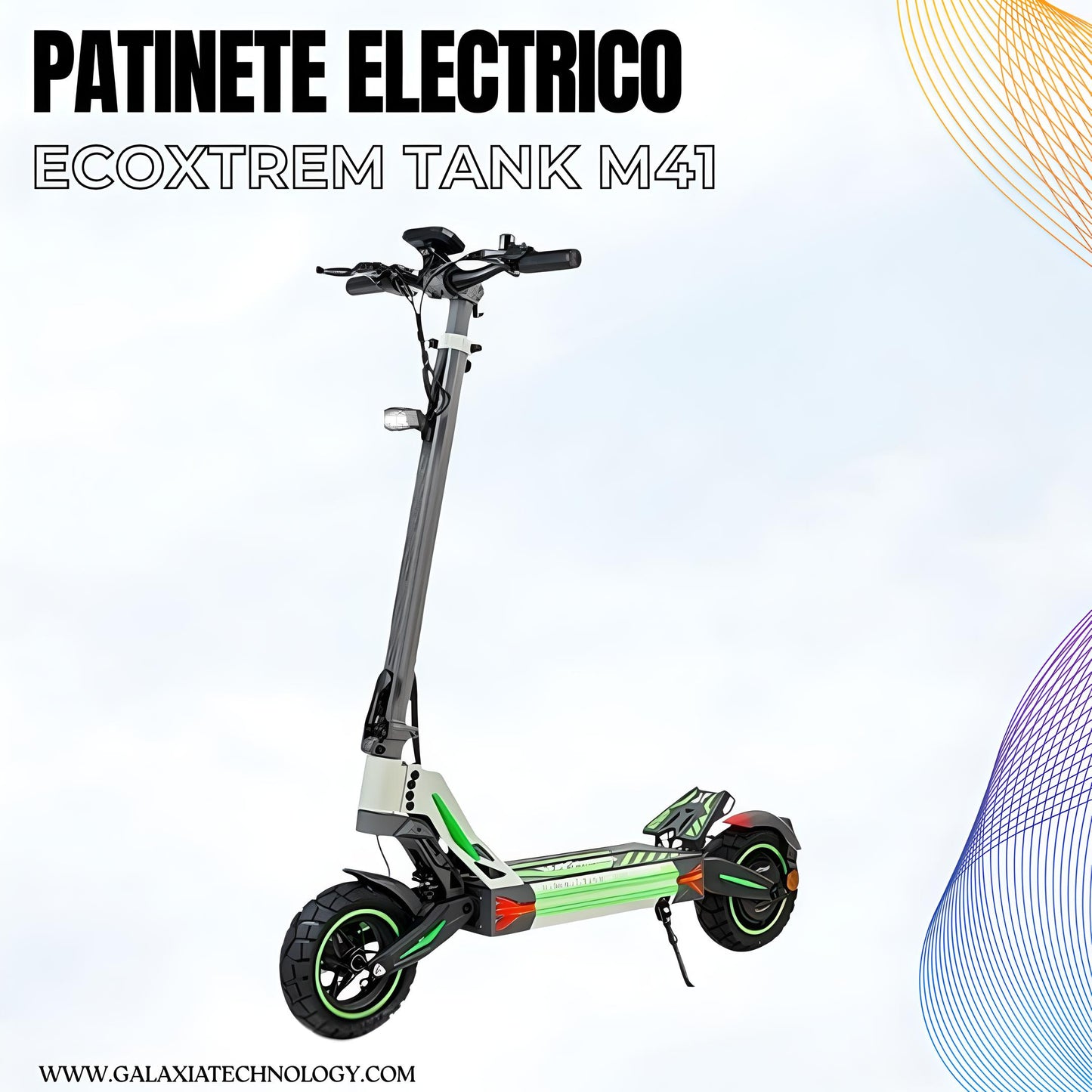 PATINETE ELÉCTRICO ECOXTREM M41 TANK HOMOLOGADO DGT