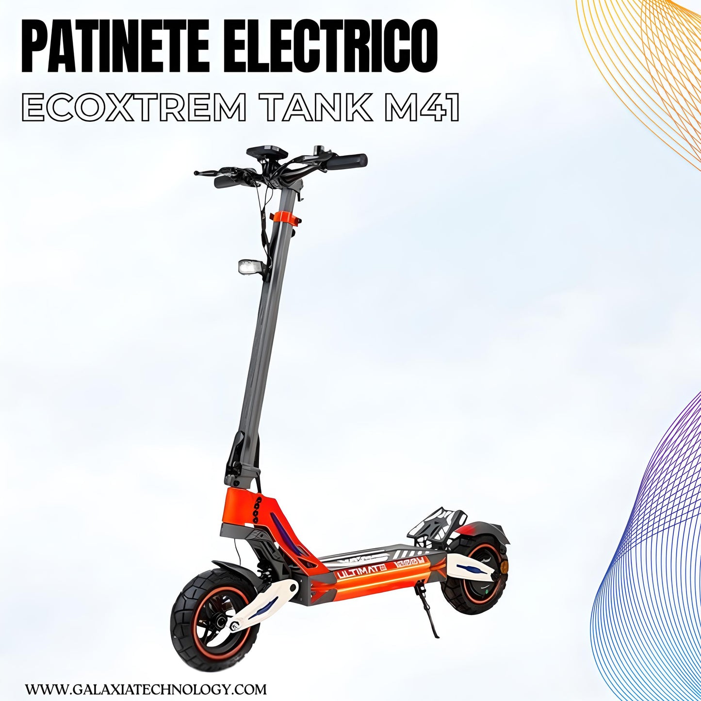 PATINETE ELÉCTRICO ECOXTREM M41 TANK HOMOLOGADO DGT