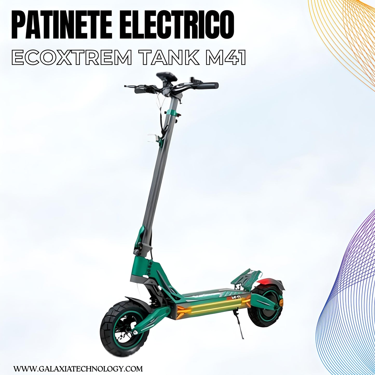 PATINETE ELÉCTRICO ECOXTREM M41 TANK HOMOLOGADO DGT