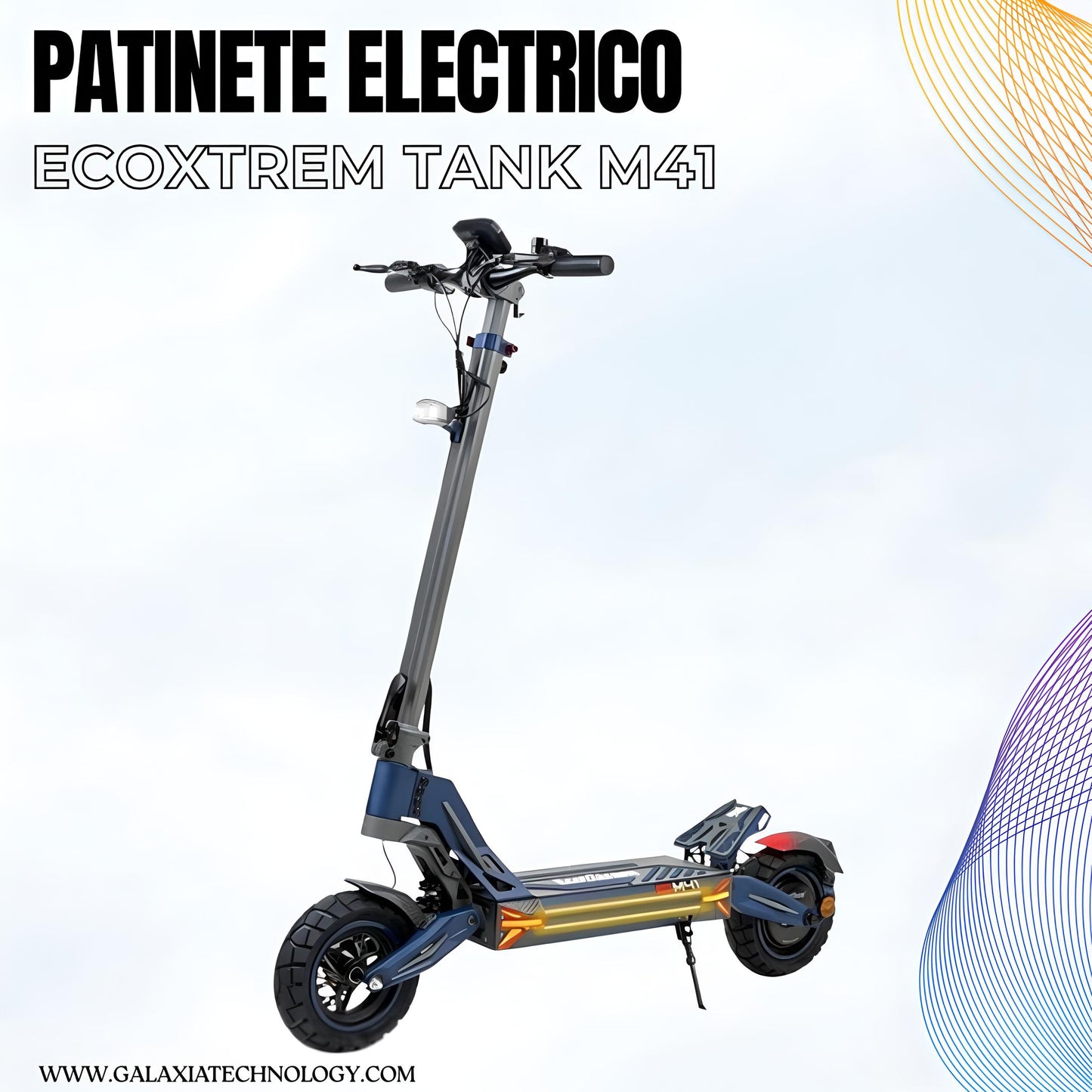PATINETE ELÉCTRICO ECOXTREM M41 TANK HOMOLOGADO DGT