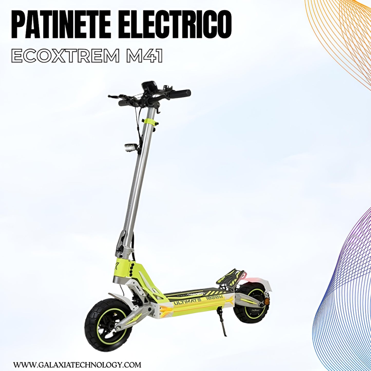 PATINETE ELÉCTRICO ECOXTREM M41 TANK HOMOLOGADO DGT