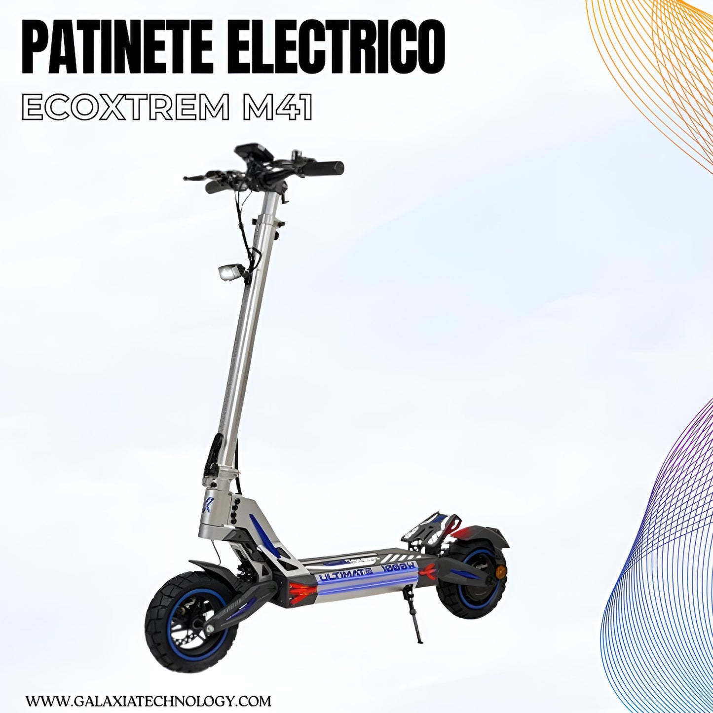 PATINETE ELÉCTRICO ECOXTREM M41 TANK HOMOLOGADO DGT