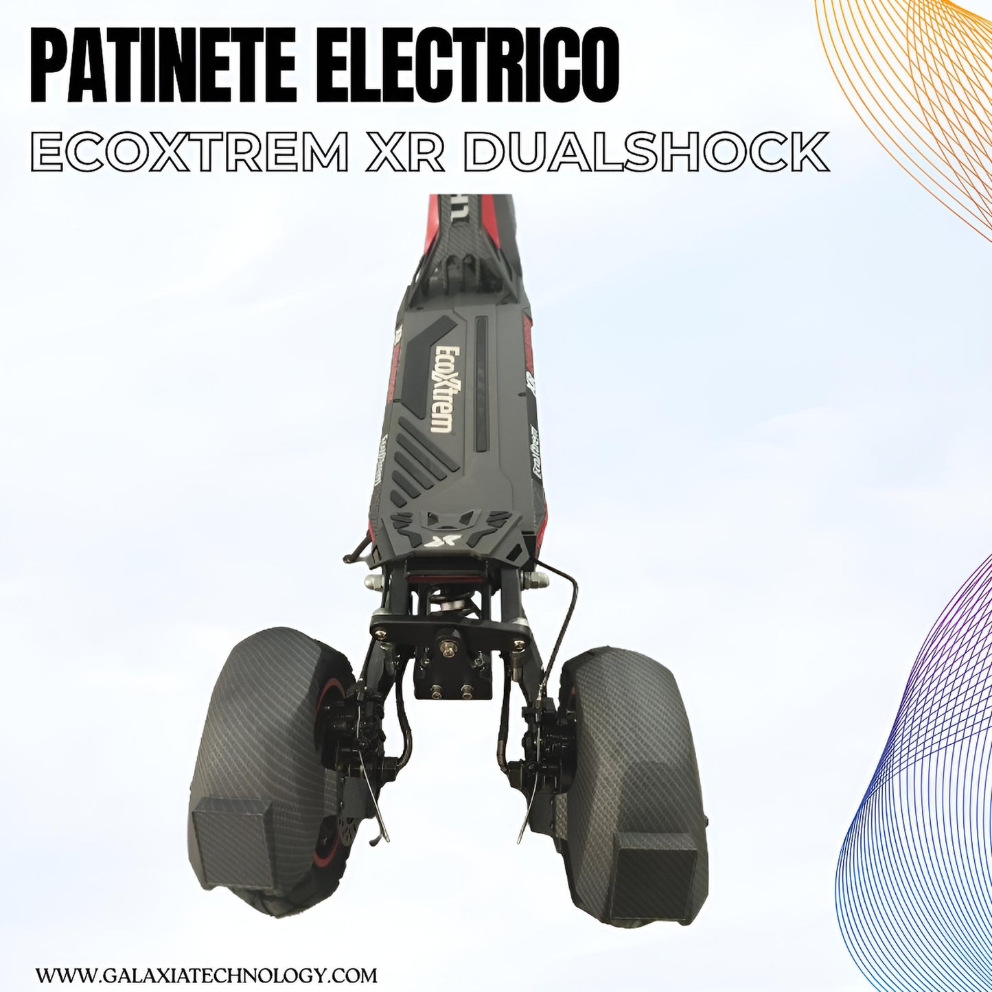 PATINETE ELÉCTRICO ECOXTREM XR DUALSHOCK