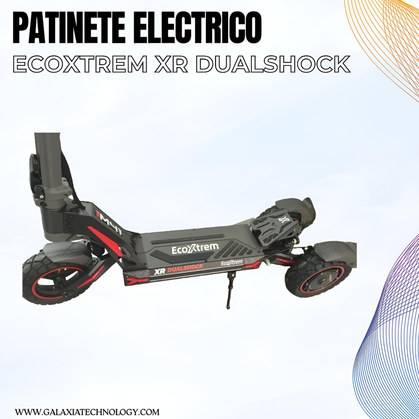 PATINETE ELÉCTRICO ECOXTREM XR DUALSHOCK