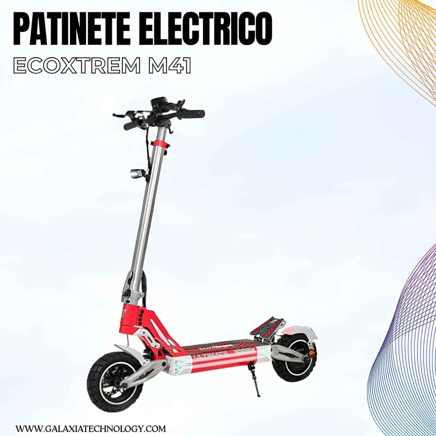 PATINETE ELÉCTRICO ECOXTREM M41 TANK HOMOLOGADO DGT