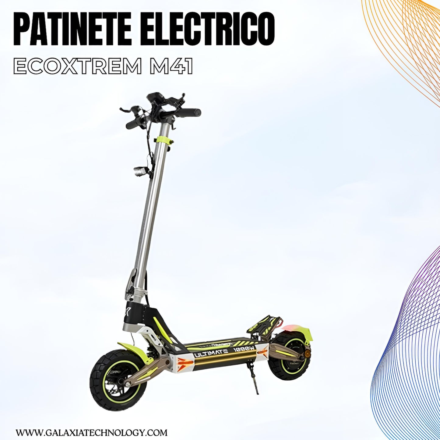 PATINETE ELÉCTRICO ECOXTREM M41 TANK HOMOLOGADO DGT