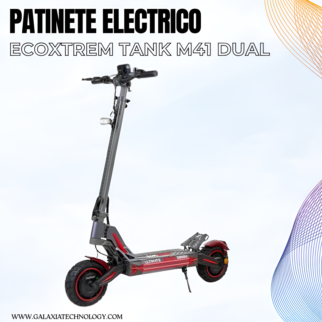 PATINETE ELÉCTRICO ECOXTREM M41 TANK Dual Motor DGT
