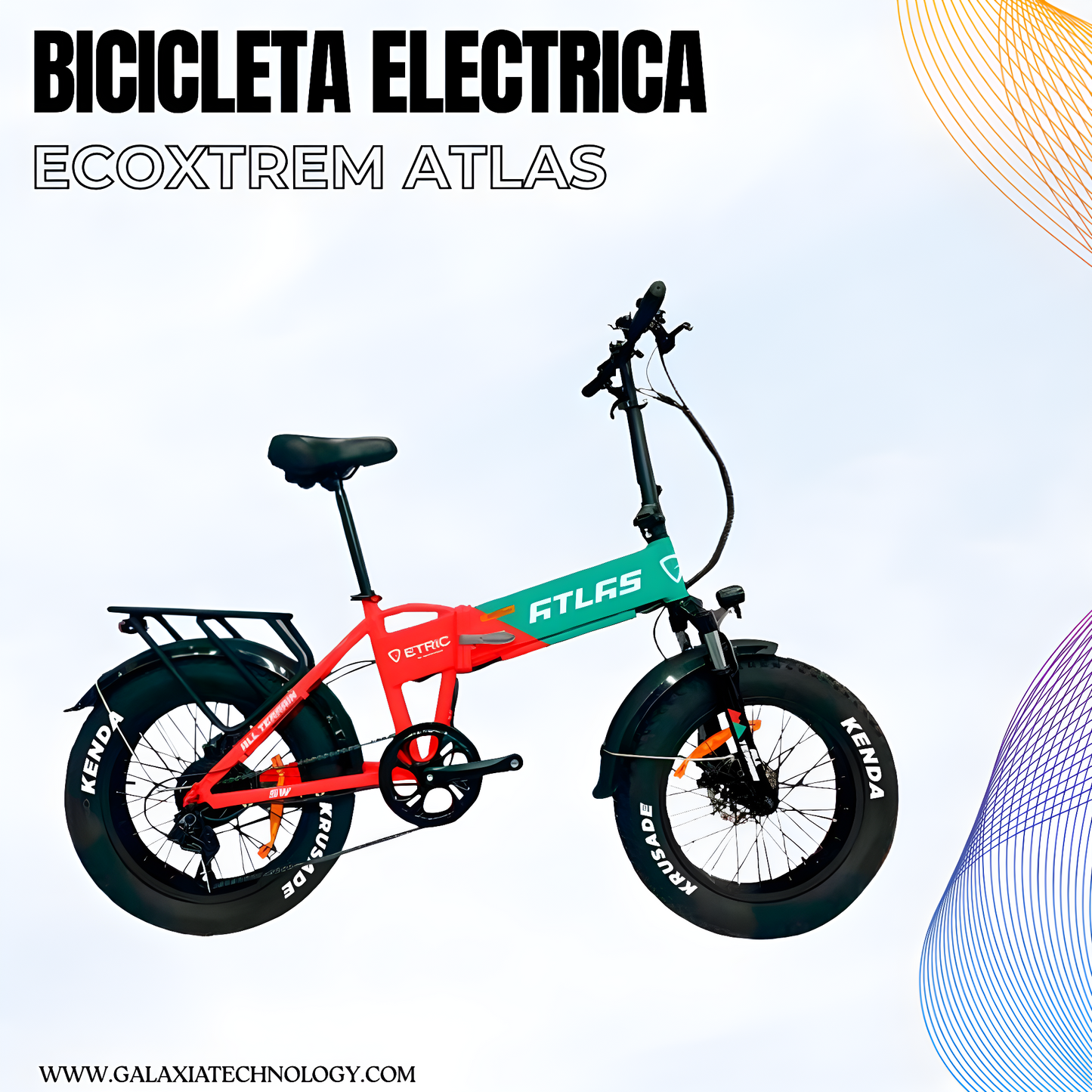 Bicicleta Eléctrica Ecoxtrem Atlas Motor 250 W Y Autonomía De 45 Km