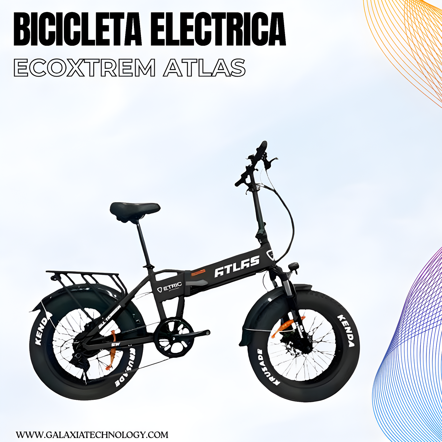 Bicicleta Eléctrica Ecoxtrem Atlas Motor 250 W Y Autonomía De 45 Km