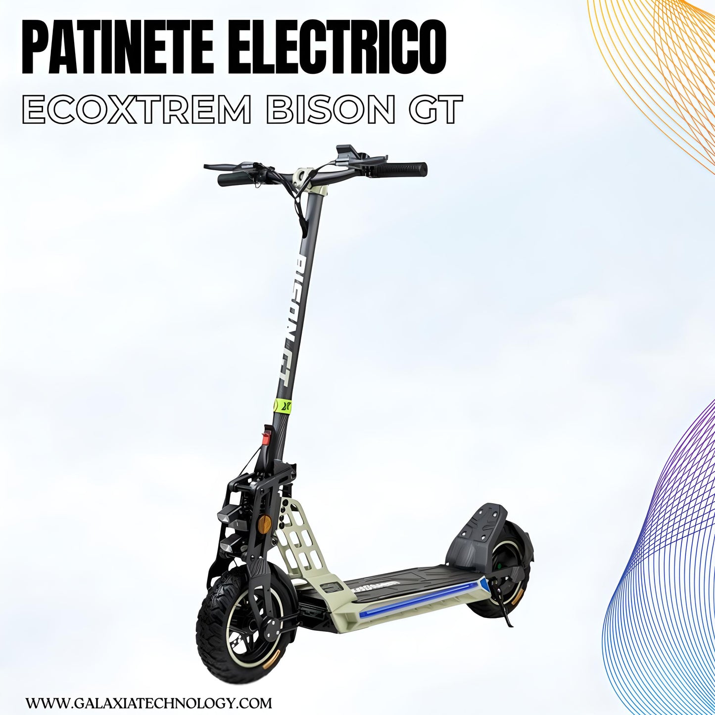 Patinete eléctrico Bison GT DGT DISEÑO CARBON