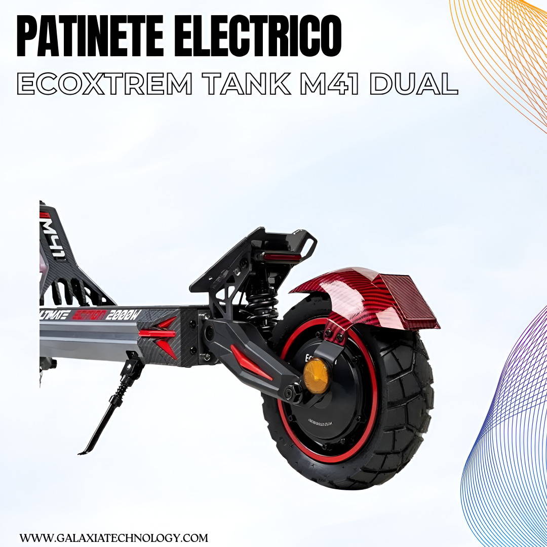 PATINETE ELÉCTRICO ECOXTREM M41 TANK Dual Motor DGT