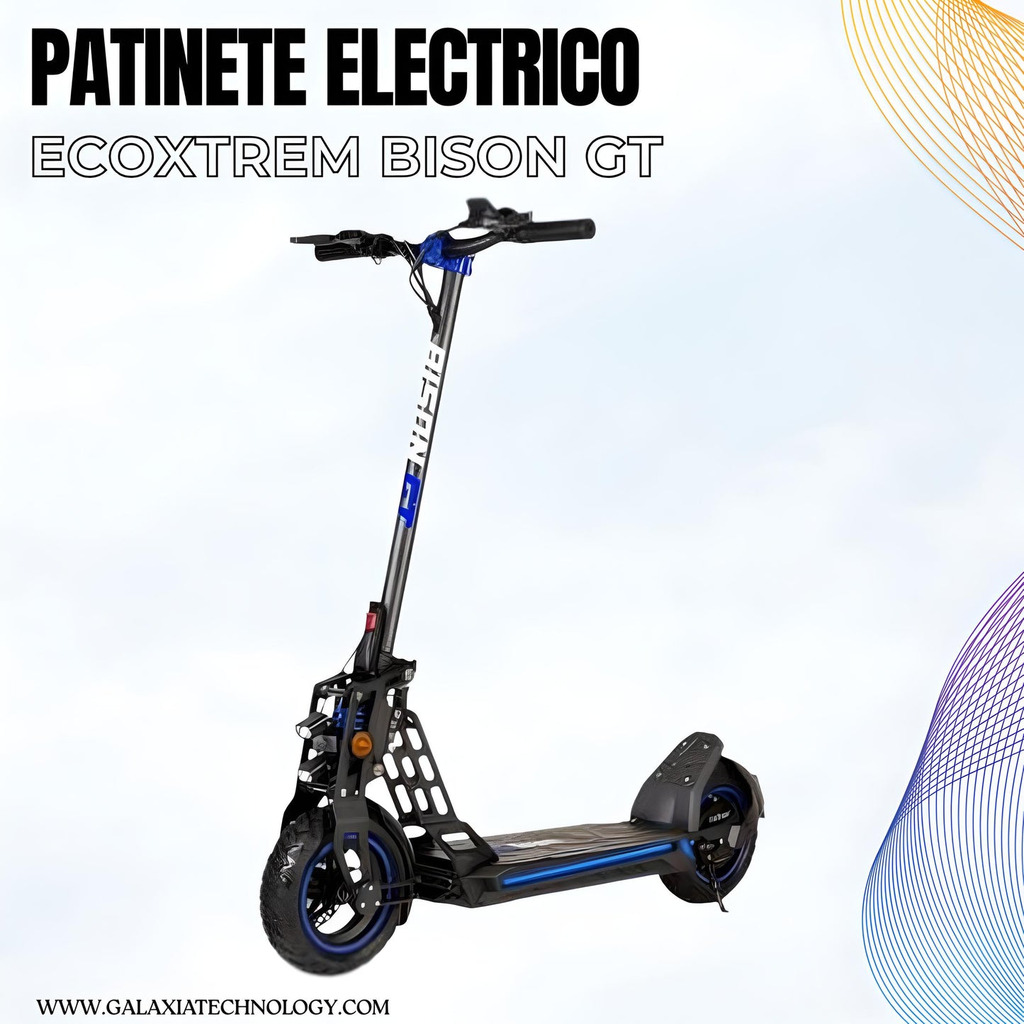 Patinete eléctrico Bison GT DGT DISEÑO CARBON
