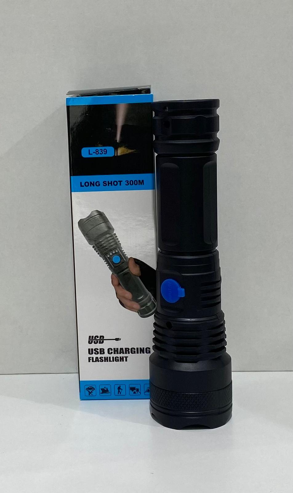 Linterna carga USB L-839 Longitud 300M