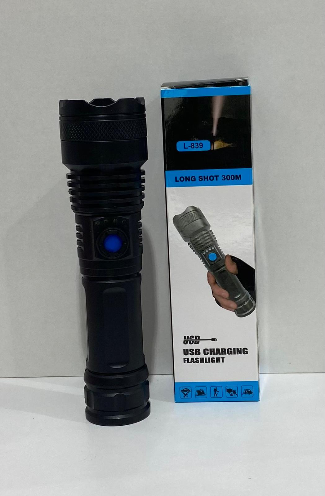Linterna carga USB L-839 Longitud 300M