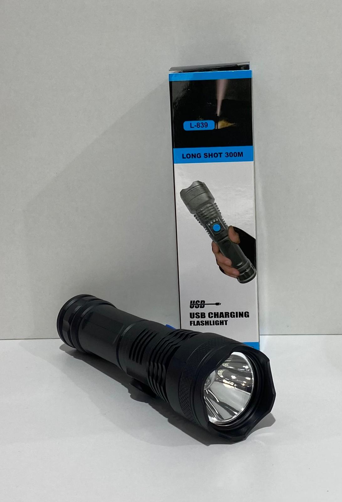 Linterna carga USB L-839 Longitud 300M