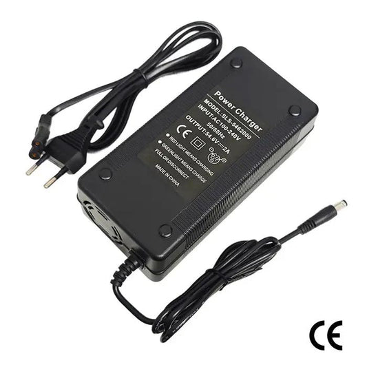 Cargador 48V (Salida 54,6V) 2A conector DC 5,5×2,5mm [Estándar]